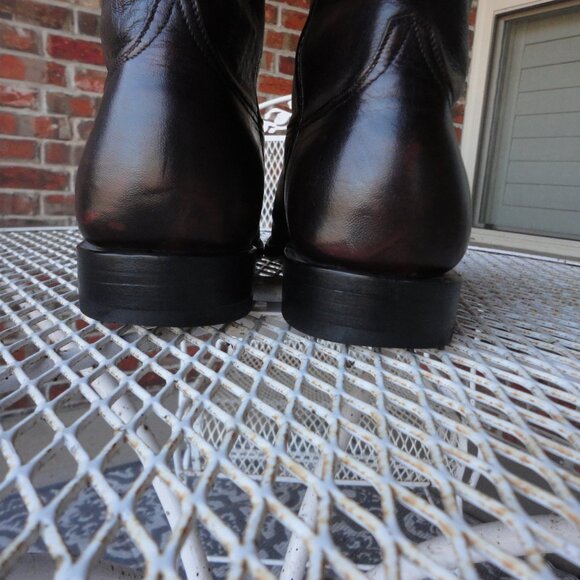 BLACK JACK Vintage Men\'s Red-Brown Leather Western Boots Size 12 D main image 6